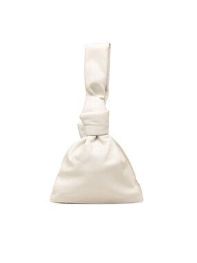 Bottega Veneta Mini the Twist Handbag White Leather